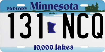 MN license plate 131NCQ