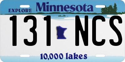 MN license plate 131NCS