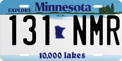 MN license plate 131NMR