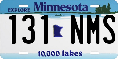 MN license plate 131NMS