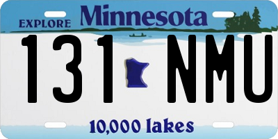 MN license plate 131NMU