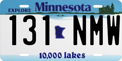 MN license plate 131NMW