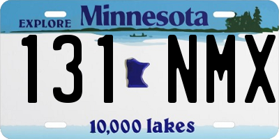 MN license plate 131NMX