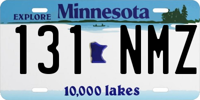 MN license plate 131NMZ
