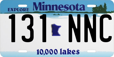 MN license plate 131NNC