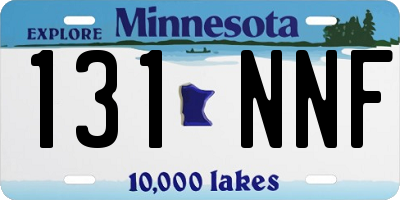 MN license plate 131NNF