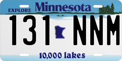 MN license plate 131NNM