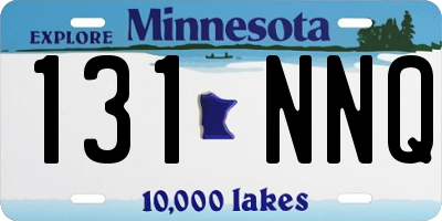 MN license plate 131NNQ
