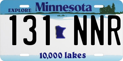 MN license plate 131NNR