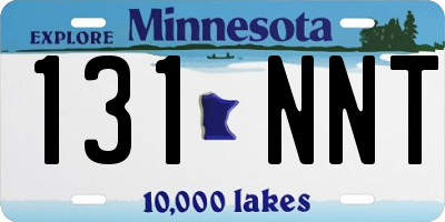 MN license plate 131NNT