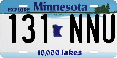 MN license plate 131NNU