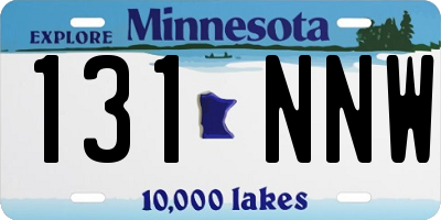 MN license plate 131NNW
