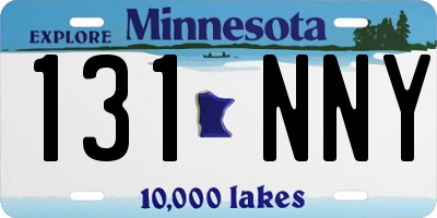 MN license plate 131NNY