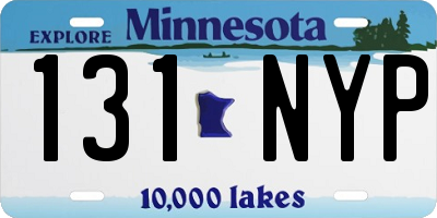 MN license plate 131NYP