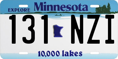 MN license plate 131NZI
