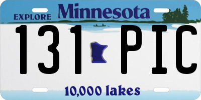MN license plate 131PIC