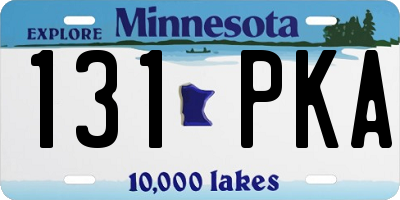 MN license plate 131PKA