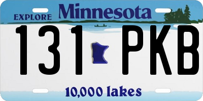 MN license plate 131PKB