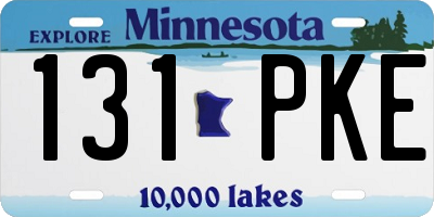 MN license plate 131PKE
