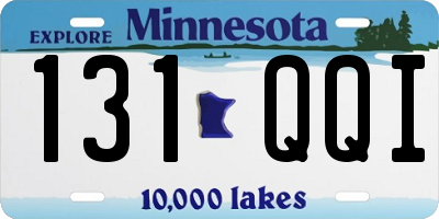 MN license plate 131QQI