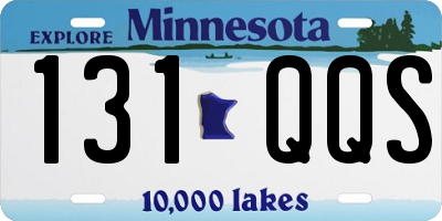 MN license plate 131QQS