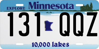 MN license plate 131QQZ