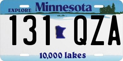 MN license plate 131QZA