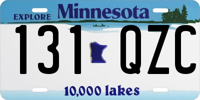 MN license plate 131QZC
