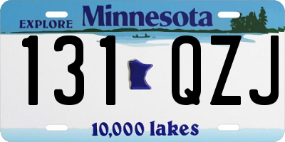 MN license plate 131QZJ