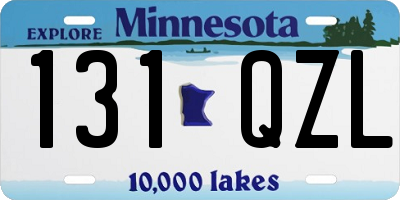 MN license plate 131QZL