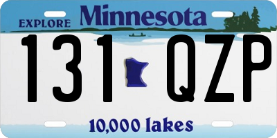 MN license plate 131QZP