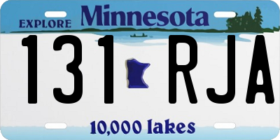 MN license plate 131RJA