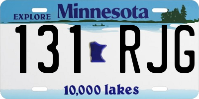 MN license plate 131RJG