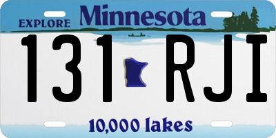 MN license plate 131RJI