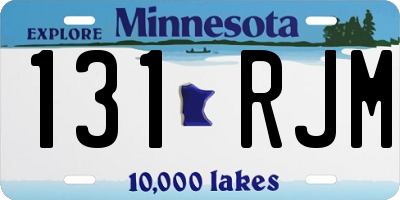 MN license plate 131RJM
