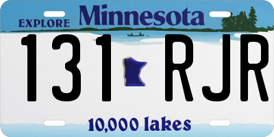 MN license plate 131RJR