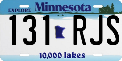 MN license plate 131RJS