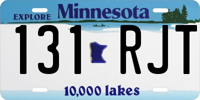 MN license plate 131RJT