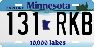 MN license plate 131RKB