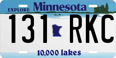 MN license plate 131RKC
