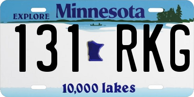 MN license plate 131RKG
