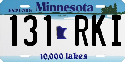 MN license plate 131RKI