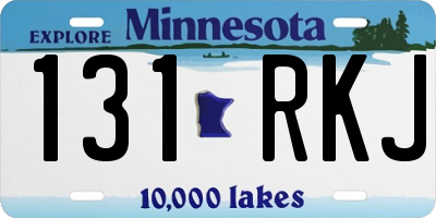 MN license plate 131RKJ