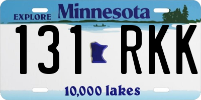 MN license plate 131RKK
