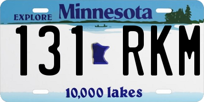 MN license plate 131RKM