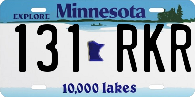 MN license plate 131RKR