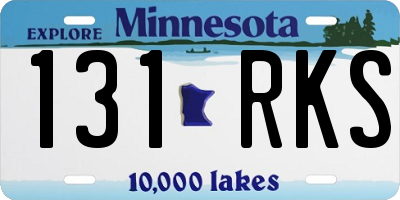 MN license plate 131RKS