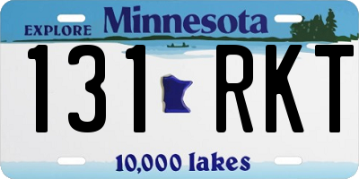 MN license plate 131RKT