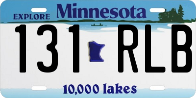MN license plate 131RLB