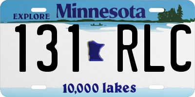 MN license plate 131RLC